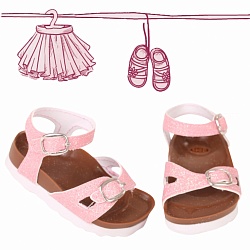 Обувь – Сандалии, розовые, 50 см (Gotz, 3402747) - миниатюра