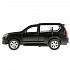 Модель Toyota Prado, матовая черная, 12 см, открываются двери, инерционная  - миниатюра №3