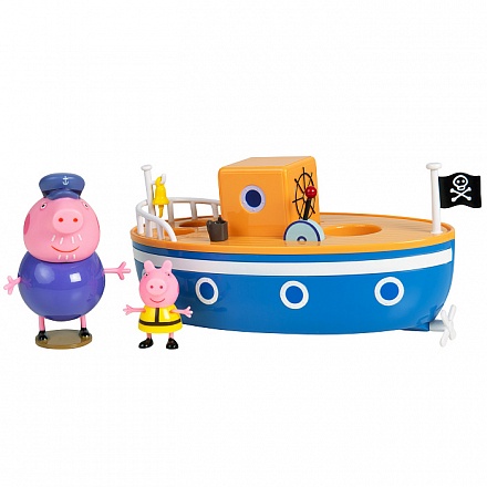 Игровой набор для ванны ™ Peppa Pig - Корабль дедушки Пеппы 