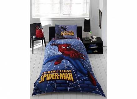 Комплект детского постельного белья, Disney, 1,5 спальное - Spider Man Sense Dortlu