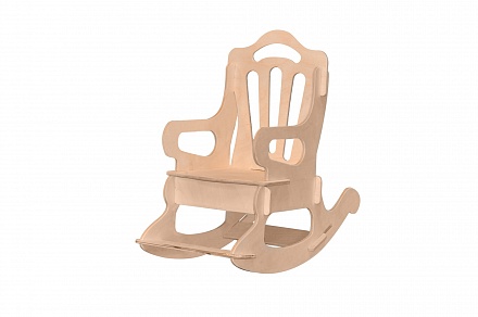 Кресло-качалка для кукол деревянное 