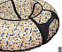 Санки надувные Тюбинг – Медвежата с синим флагом, диаметр 118 см.  - миниатюра №4