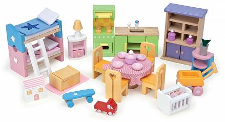 Набор игровой мебели для обустройства домика для кукол - Базовый набор 