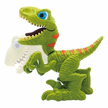 Динозавр Junior Megasaur, открывает пасть, зеленый 