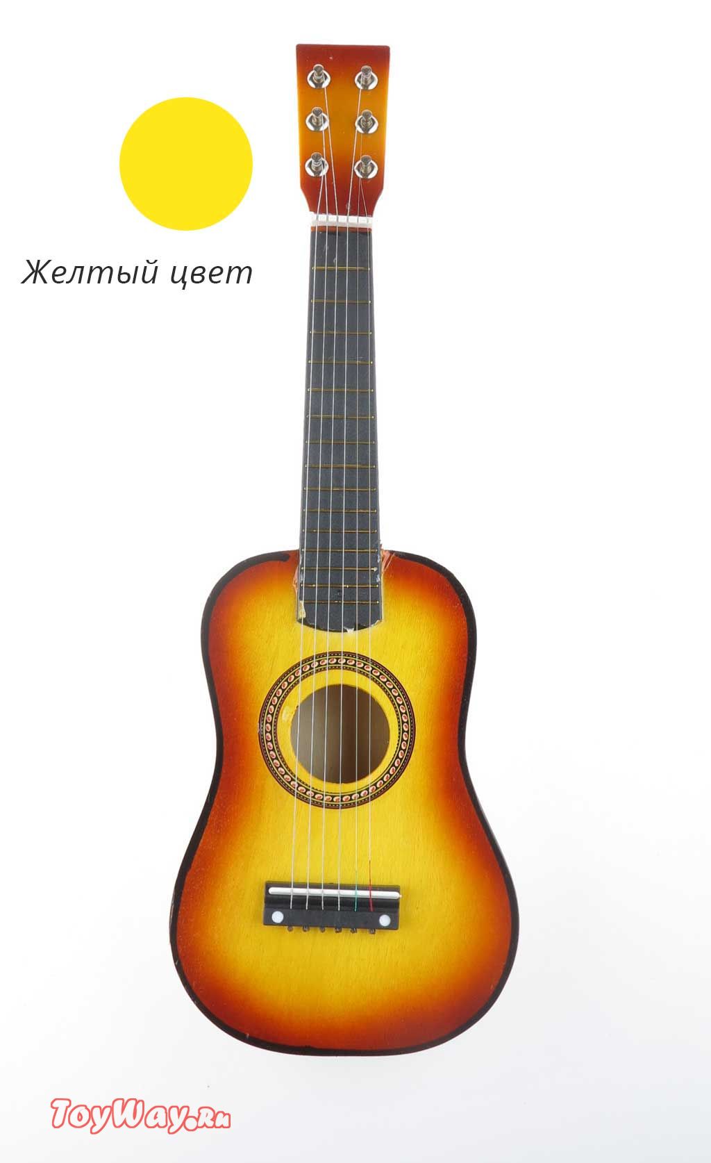 Гитара деревянная 54 см., 6 струн  
