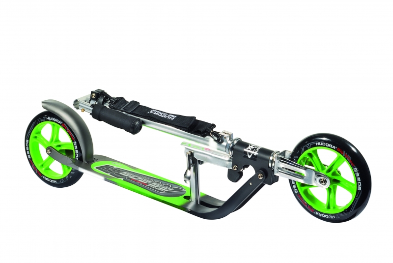 Двухколесный самокат Hudora Big Wheel GS 205, green/зеленый  
