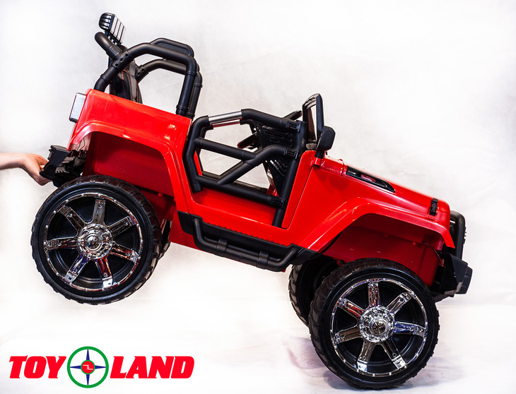 Электромобиль Jeep красный  