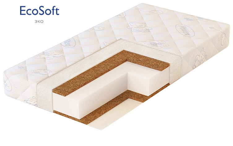 

Матрас детский Plitex EcoSoft, размер 120 х 60 см.