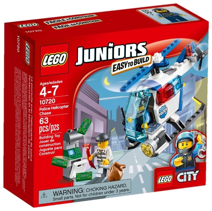 Lego Juniors. Лего Джуниорс. Погоня на полицейском вертолёте  