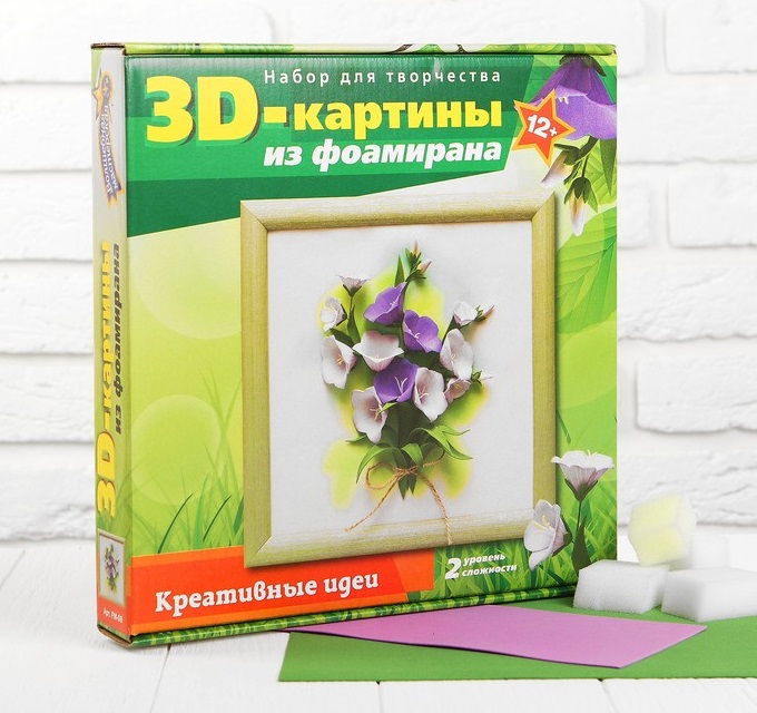 

Набор для творчества 3D картина из фоамирана – Колокольчики