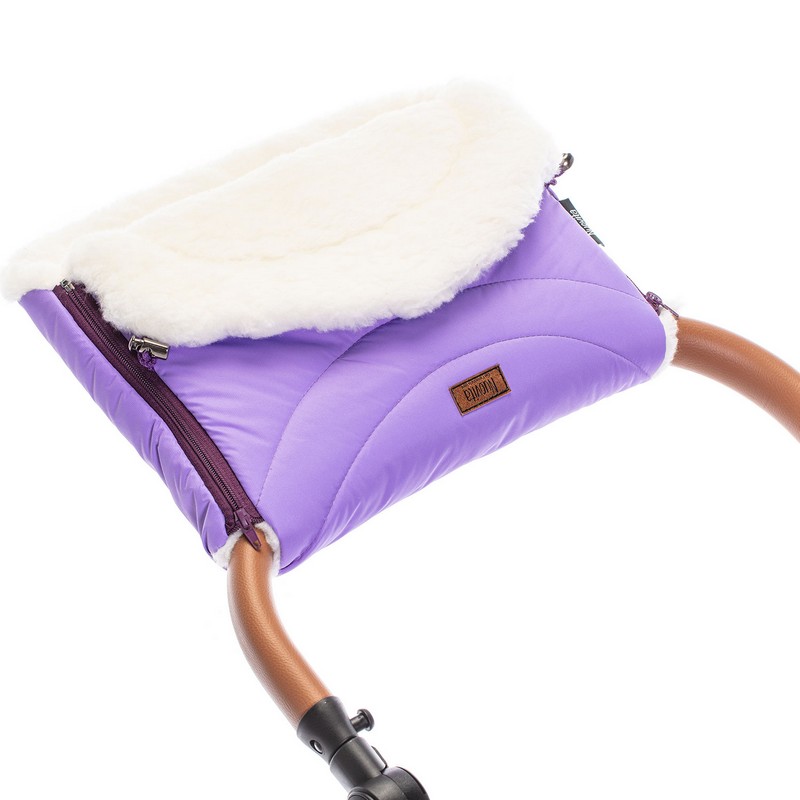 Муфта меховая для коляски Nuovita Tundra Bianco Viola/Фиолетовый  