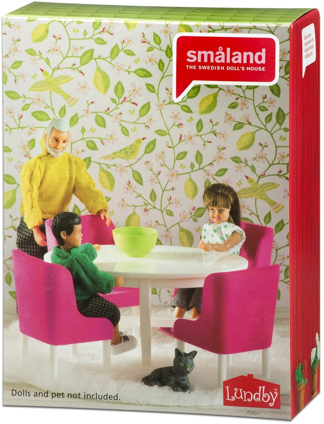 Набор мебели для домика Смоланд - Обеденная группа в малиновых тонах  
