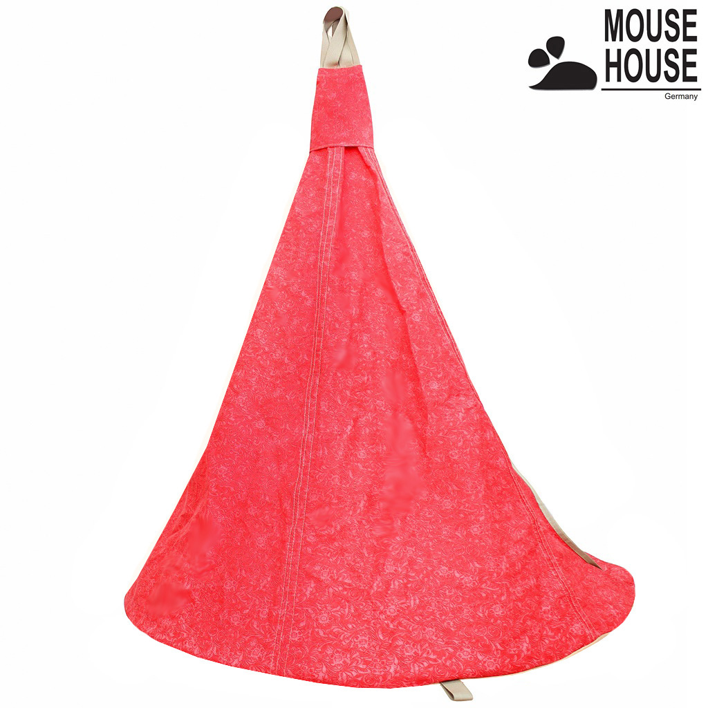 140-10 Гамак Mouse House - Цветы красные, диаметр 140 см  