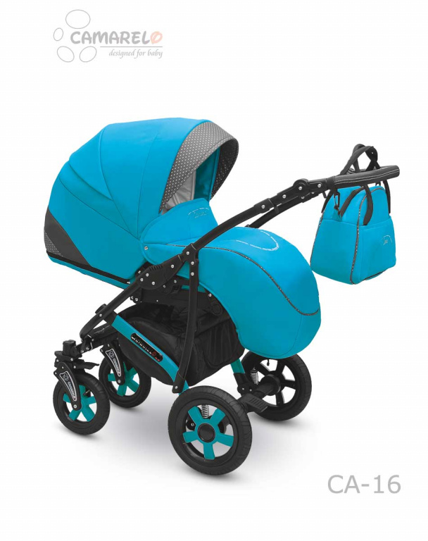 Детская коляска Camarelo Carera 2 в 1, голубая  