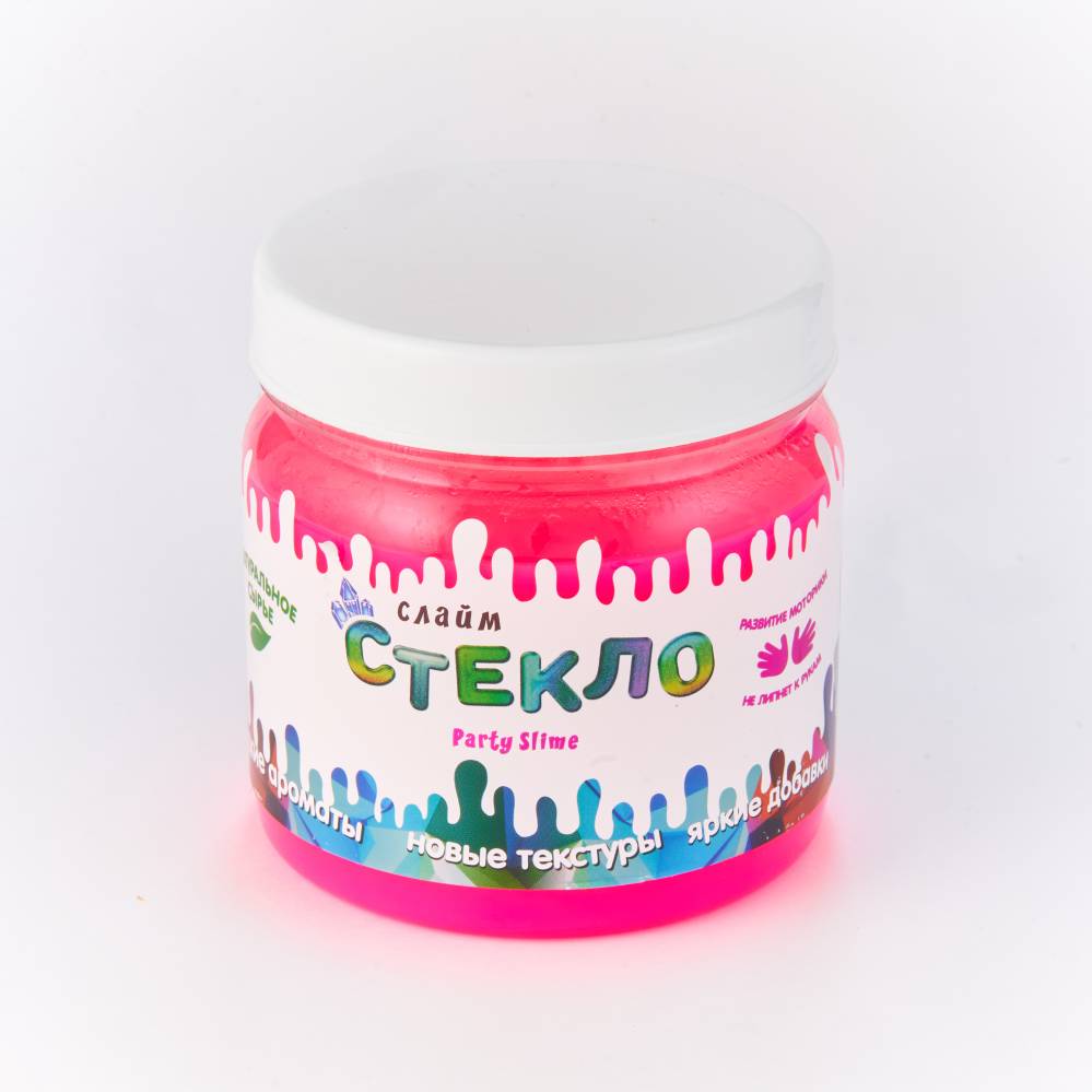 

Слайм – Стекло Party Slime, неон розовый, 400 грамм
