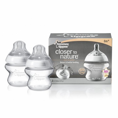 Бутылочка для кормления Tommee Tippee, 150 мл, 2 штуки 