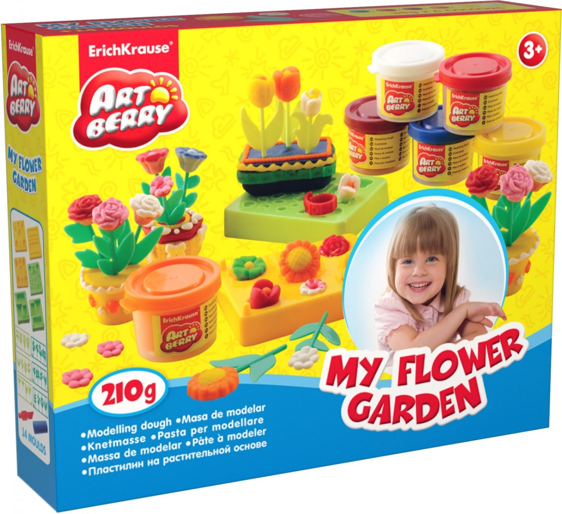 Средний набор для лепки Artberry - My Flower Garden, 6 банок по 35 грамм  
