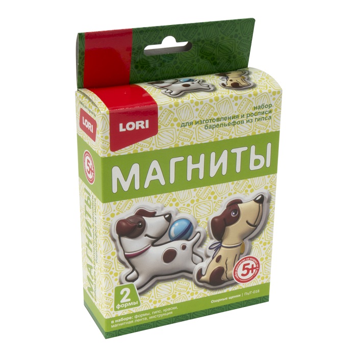 

Магниты из гипса - Озорные щенки