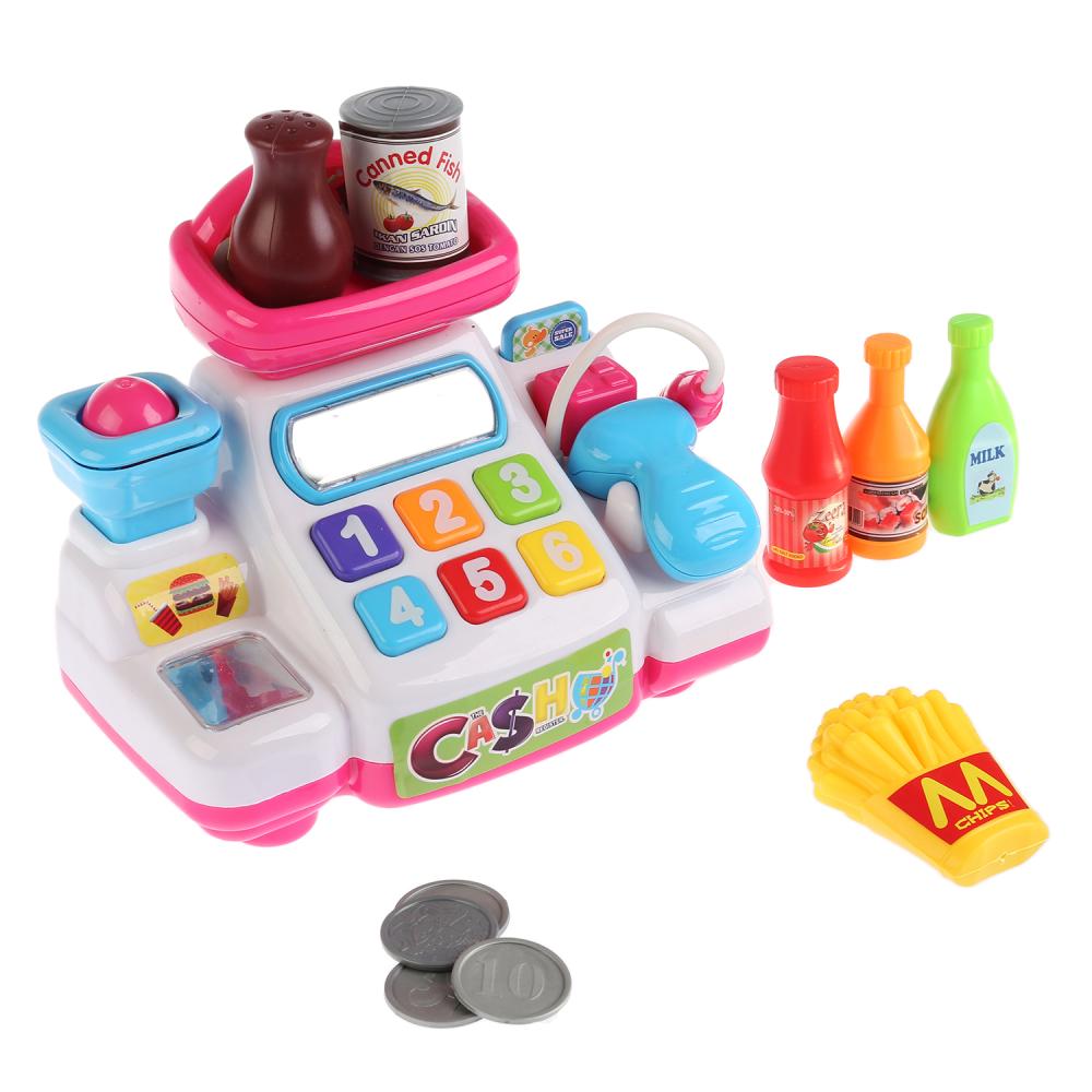 

Кассовый аппарат с микрофоном и аксессуарами - Cash Register, свет и звук
