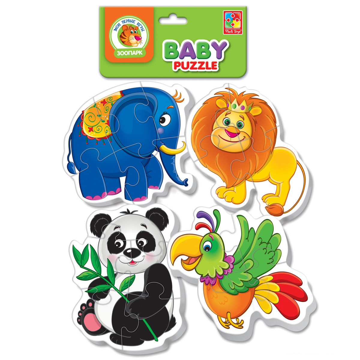 Мягкие пазлы Baby puzzle - Зоопарк  
