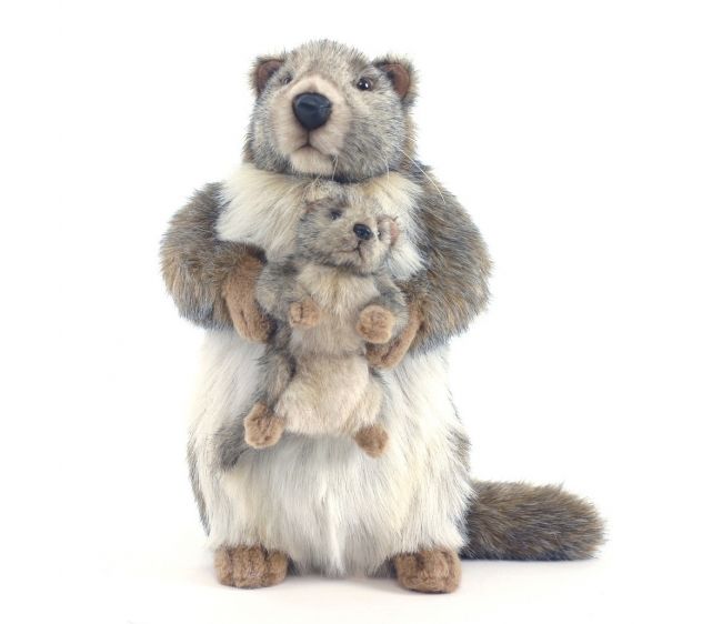 

Мягкая игрушка - Сурок с детенышем, 35 см.