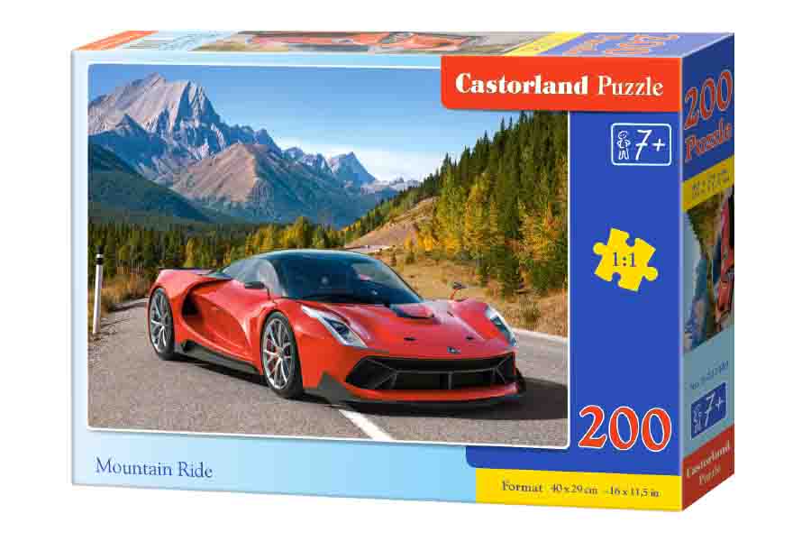 Пазлы Castorland - Авто в горах, 200 элементов  