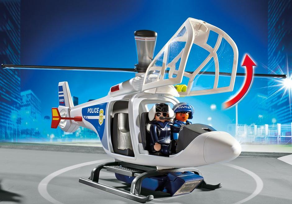 Игровой набор из серии Полиция: Полицейский вертолет с Led прожектором  