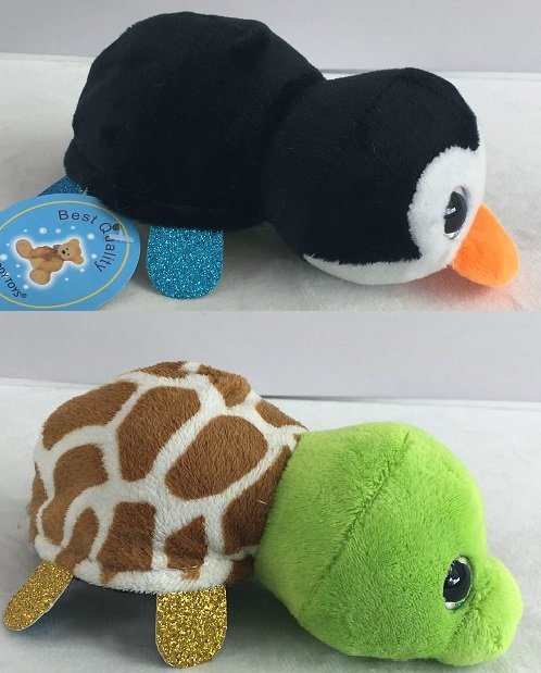 Мягкая игрушка - Перевертыши - Пингвин/Черепаха, 16 см  
