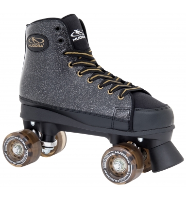 Ролики-квады Hudora Roller Skates Black Glamour, 39 