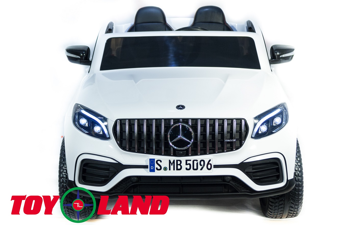 Электромобиль Mercedes-Benz AMG GLC63 2.0 Coupe 4x4 белого цвета, ToyLand, QLS-5688 