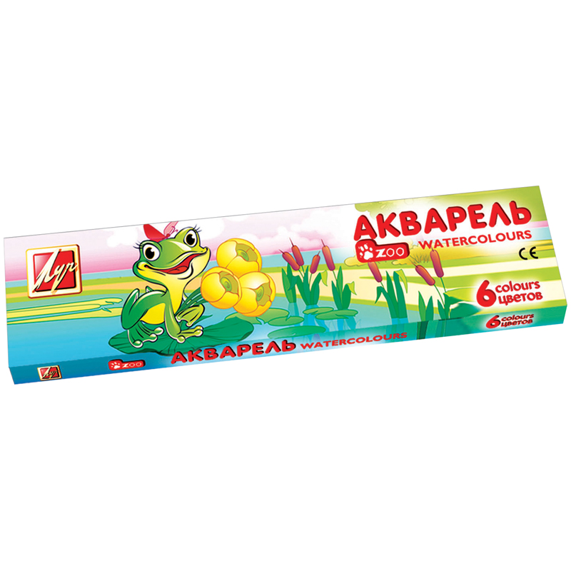 

Акварель – Зоо, 6 цветов, без кисти