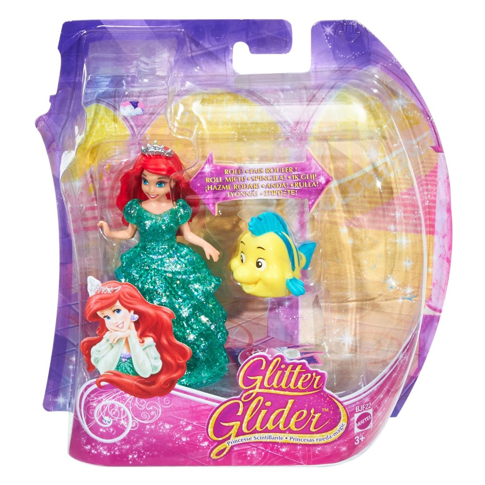 Кукла на колесиках из серии Disney Princess - Ариэль и Флаундер  