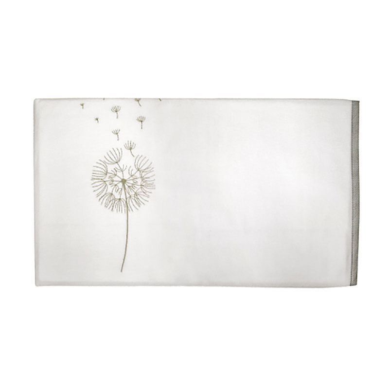 Плед флисовый Kidboo Blossom Linen, 100% полиэстер, размер 80 х 120 см, white  