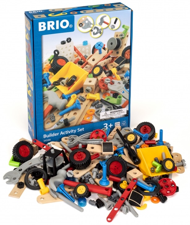 

Деревянный конструктор - Builder Activity Set, 210 деталей