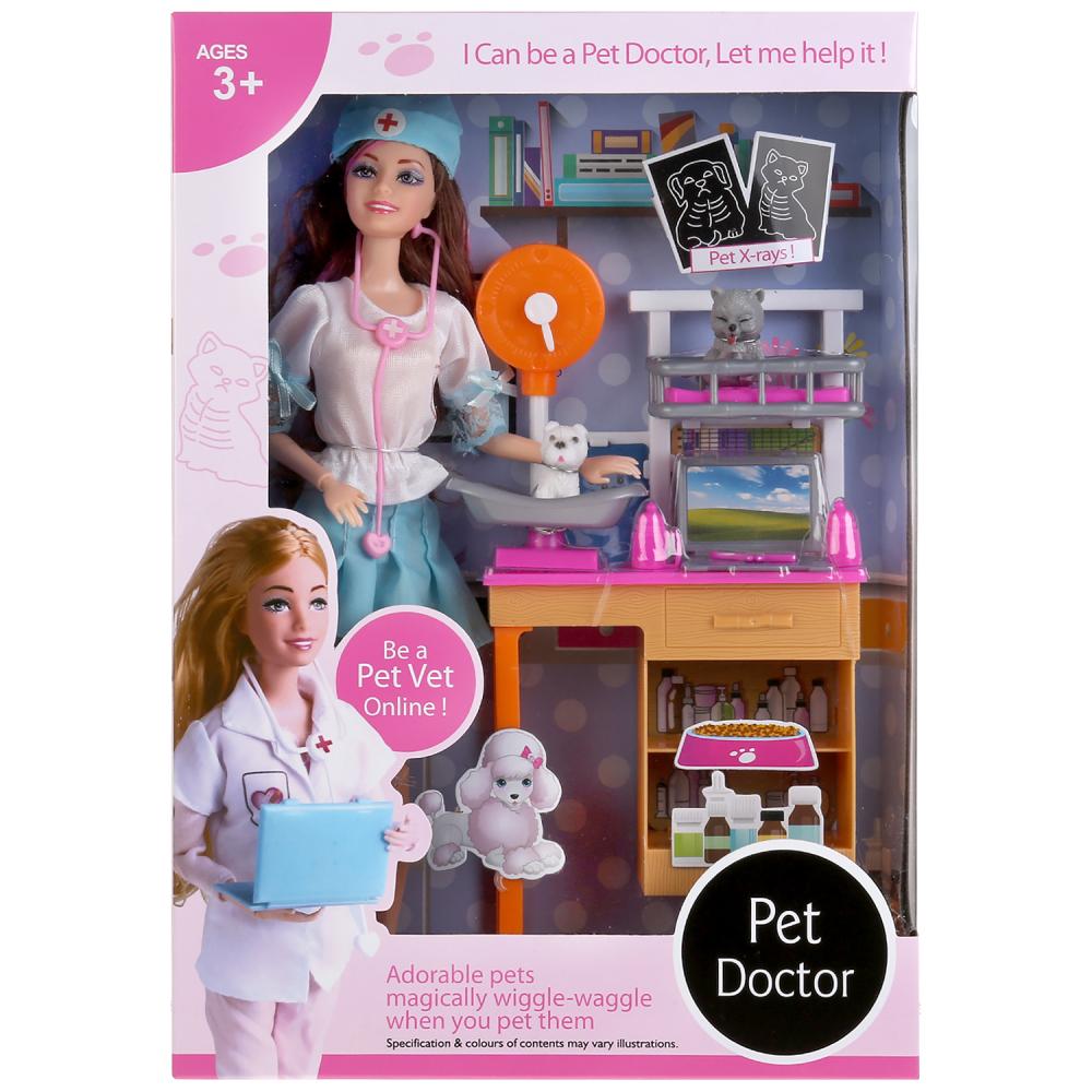 Кукла-доктор с аксессуарами, 29 см   