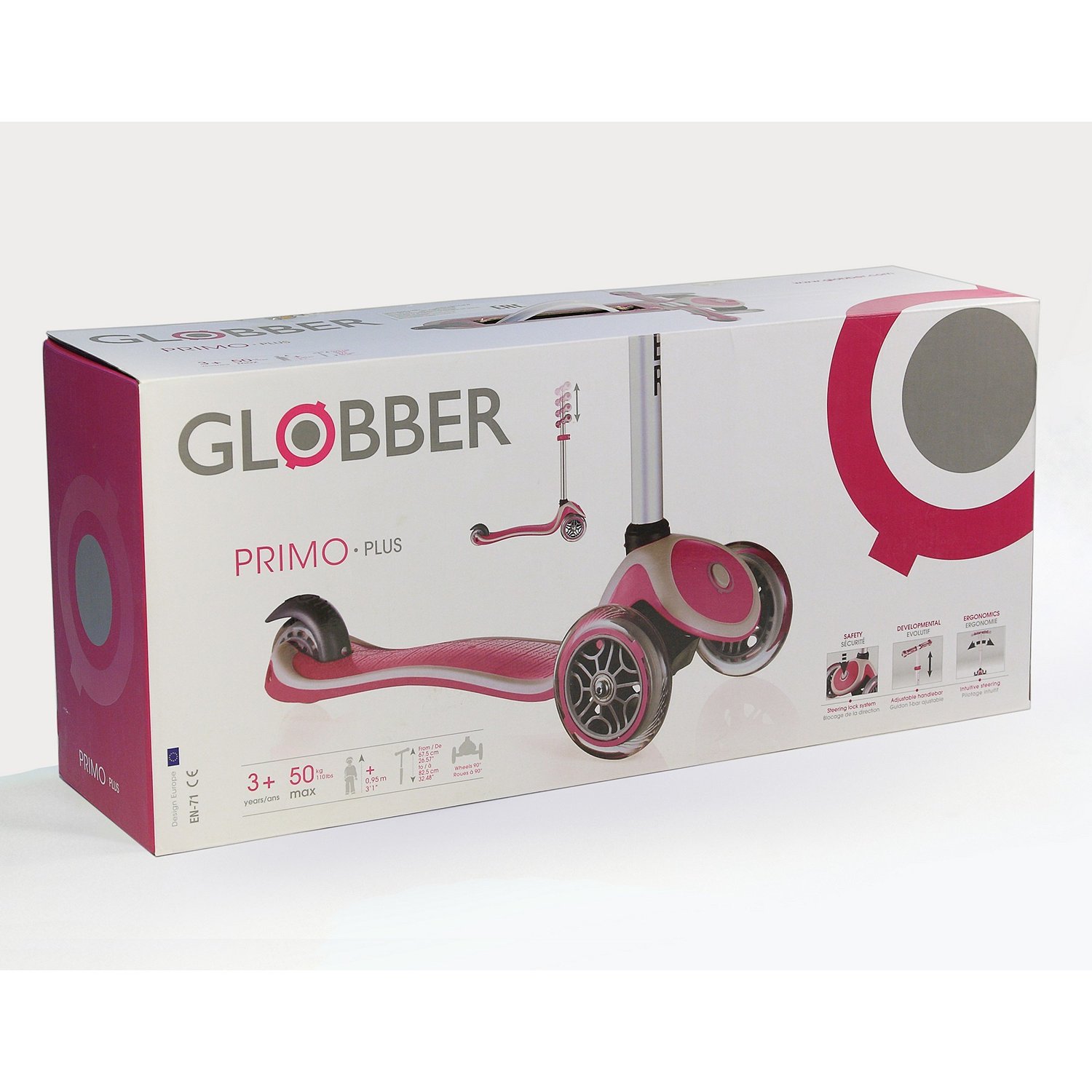 Самокат Globber Primo Plus, сливовый  