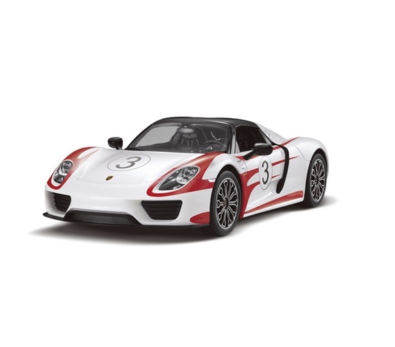 

Машина на радиоуправлении Porsche 918 Spyder, цвет белый, 40MHZ, 1:14