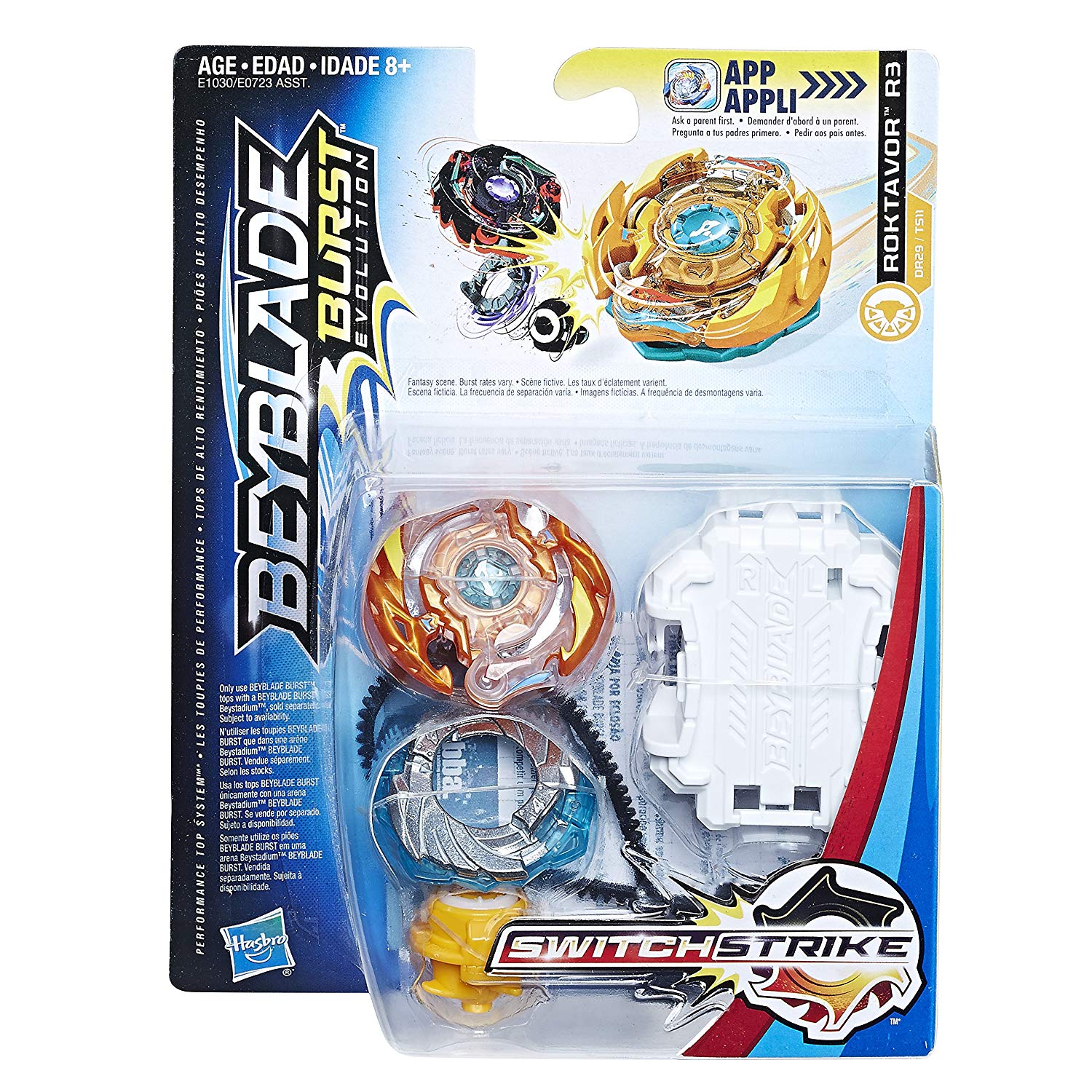 Волчок BeyBlade Burst Evolution SwitchStrike с пусковым устройством – Roktavor R3  