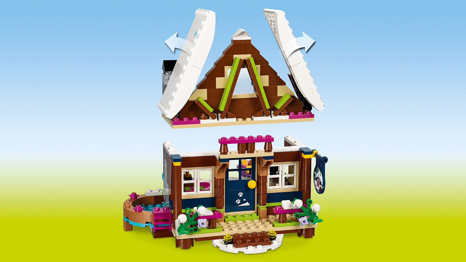 Конструктор Lego Friends. Горнолыжный курорт: шале  