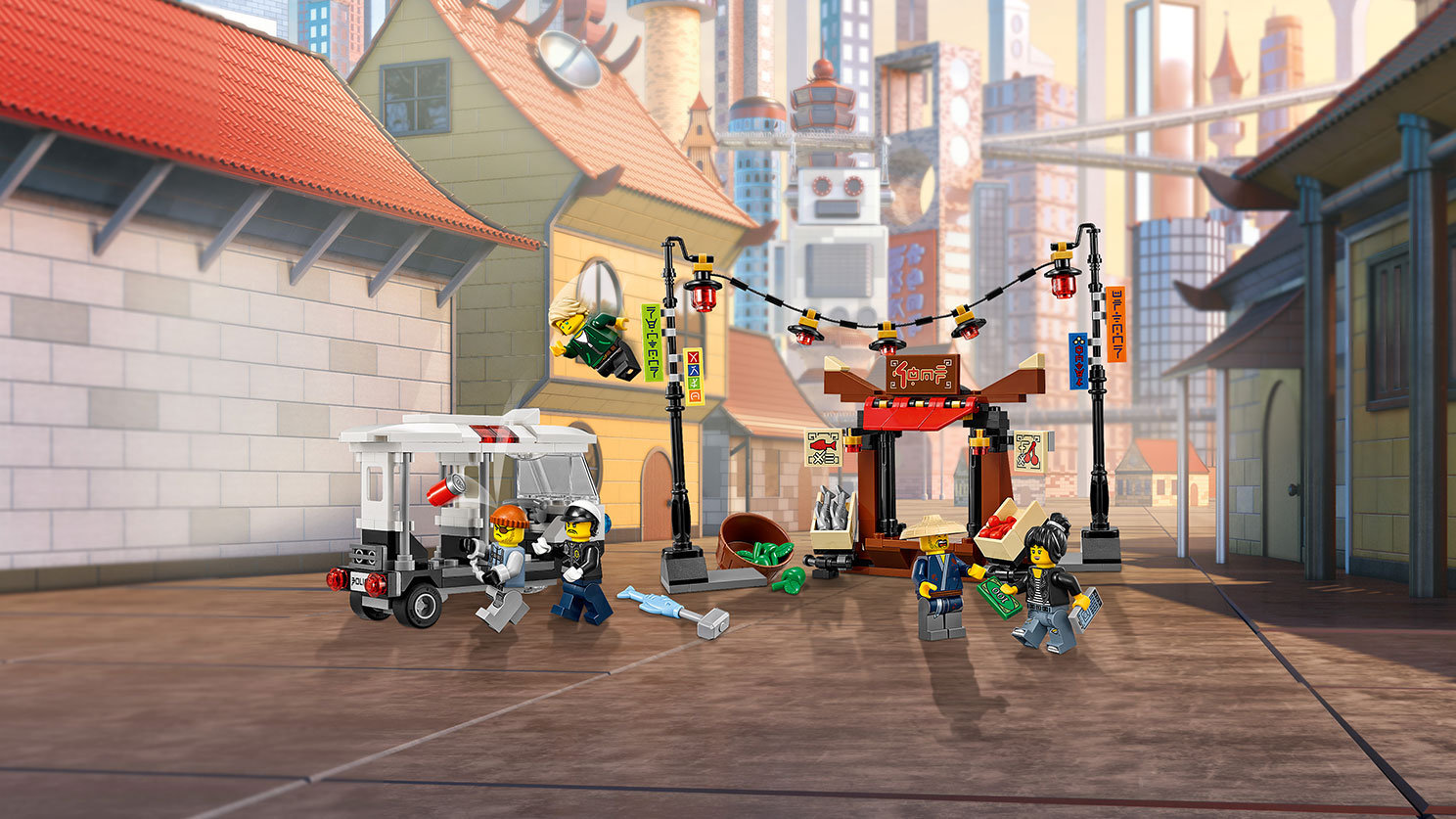 Lego Ninjago. Ограбление киоска в Ниндзяго Сити  