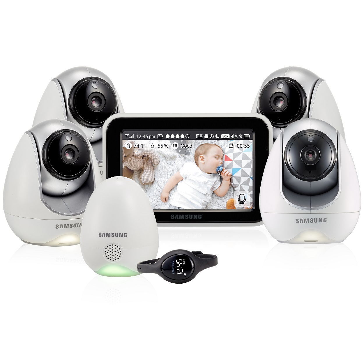 

Видеоняня Samsung SEW-3057WPX4, с 4 камерами