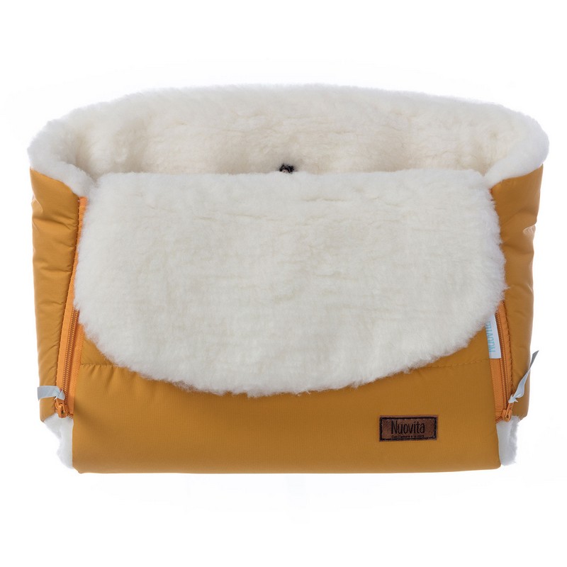 

Муфта меховая для коляски Nuovita Vichingo Bianco Miele/Медовый