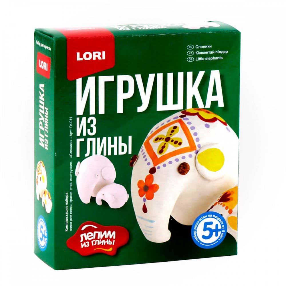 

Игрушка из глины Слоники