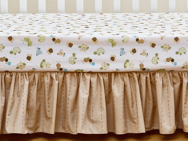 Набор постельного белья для новорожденных Froggy Frieds, 7 предметов  