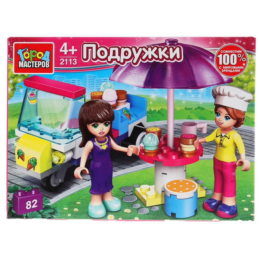 

Конструктор Город мастеров - Продавец мороженного, с фигурками, 82 детали