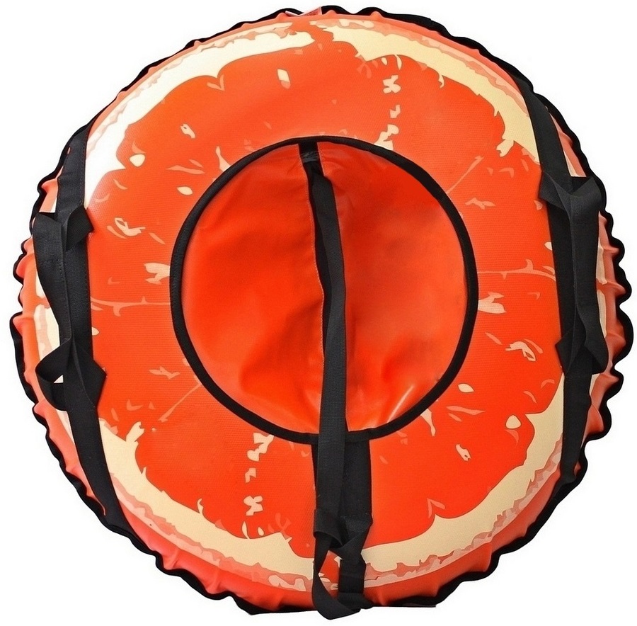 Санки надувные "Тюбинг Апельсин" + автокамера, диаметр 73 см  