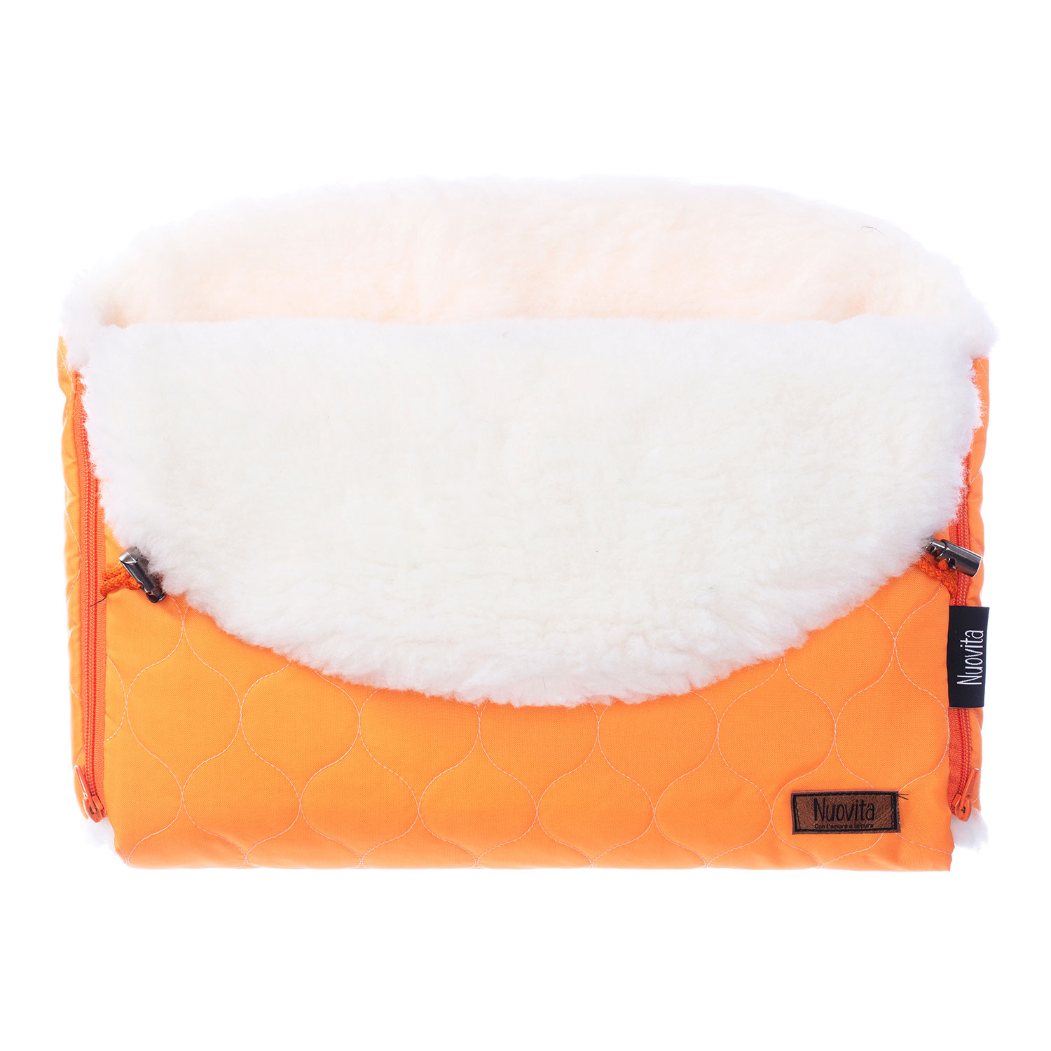 

Муфта меховая для коляски Nuovita Polare Bianco Arancio/Оранжевый