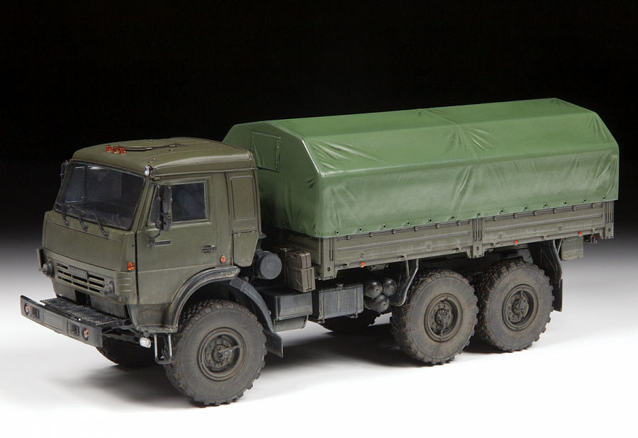 Модель сборная - Российский трехосный грузовик К-5350 - Мустанг  
