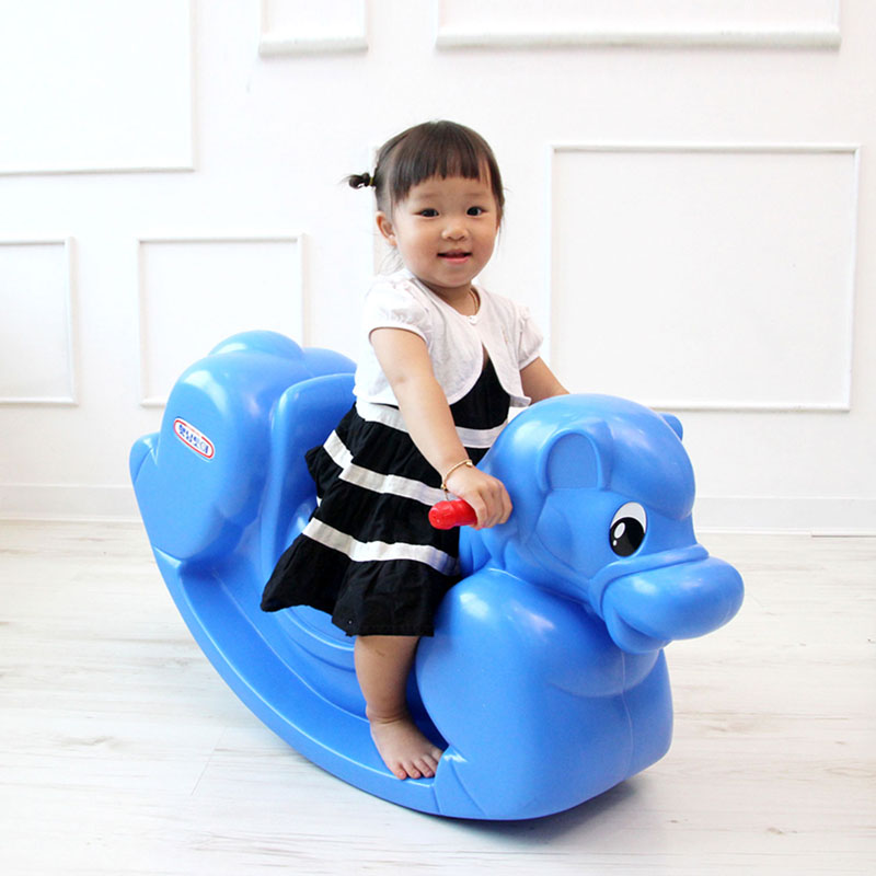 Детские напольные качели Пони для дома и улицы, голубой  