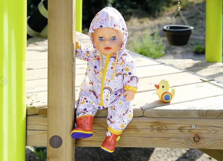 Одежда для кукол Baby born - Осенний комбинезон с сапогами Делюкс  